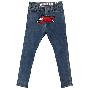 Billionaire Boys Club Icecream Skinny Jeans Red Running Dog 30